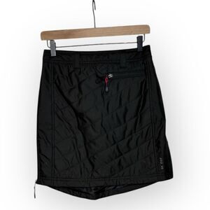 SKHOOP Black Down Winter Skirt with Zippered Detail Size XS